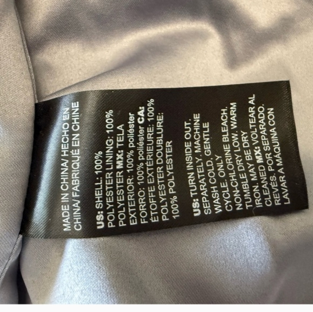 Chico's Open Front Sequin Jacket in Grey Size 2 (L/12) - Picture 5 of 5